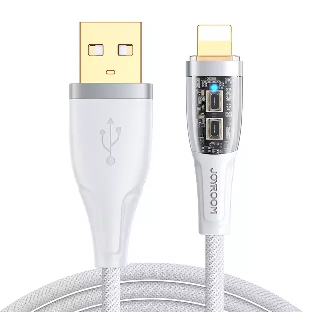 Joyroom Star-Cloud Series A3 USB-A / Lightning Cable 2.4A 1.2m with Smart Switch - White 3