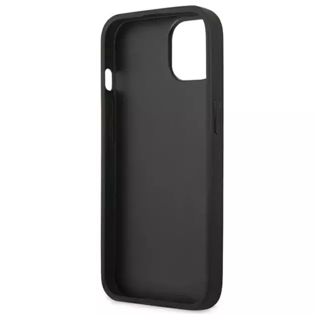 Case BMW BMHCP14MSLLBK iPhone 14 Plus 6.7 &quot black / black Leather Stamp 13