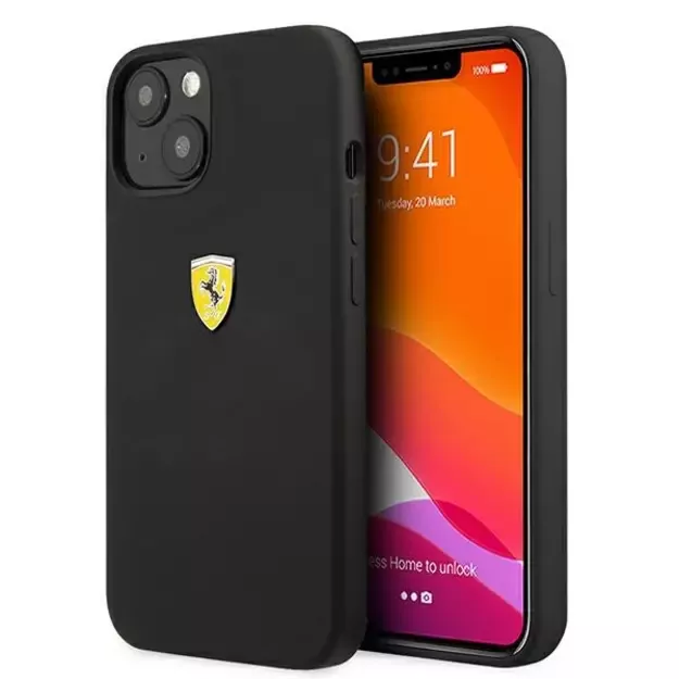 Ferrari FESSIHCP13MBK iPhone 13 6.1&quot  black/black hardcase Silicone