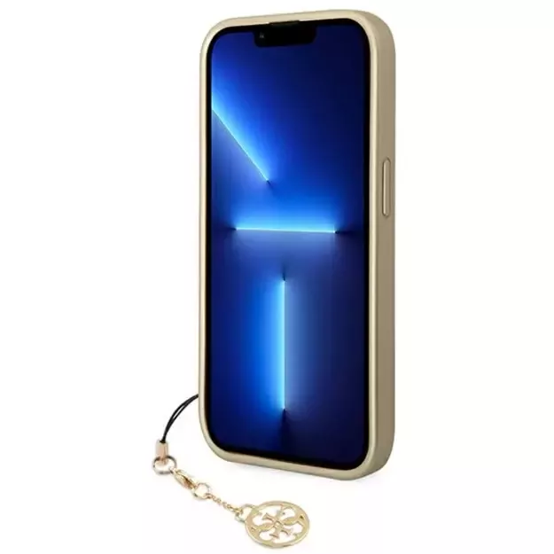 Guess GUHCP14LGF4GBR iPhone 14 Pro 6.1 &quot brown / brown hardcase 4G Charms Collection 9