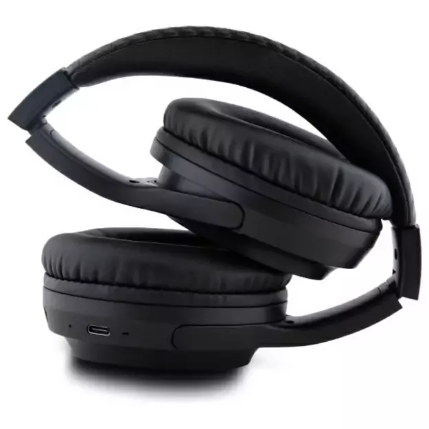 BMW Bluetooth ENC Headphones BMBHMIAV27MBCTK Black/Black Printed Logos 3