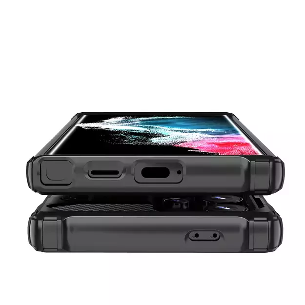 Hybrid Armor Case for Samsung Galaxy S25 Ultra Armored Hybrid Case - Black 7
