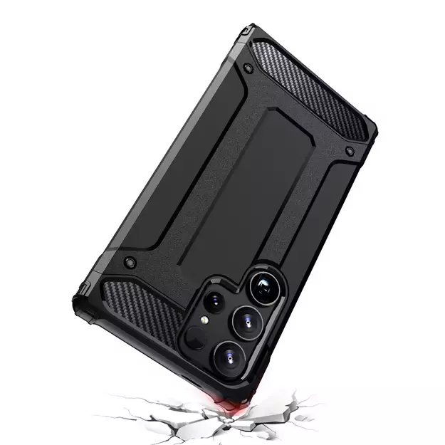 Hybrid Armor Case for Samsung Galaxy S25 Ultra Armored Hybrid Case - Black 6