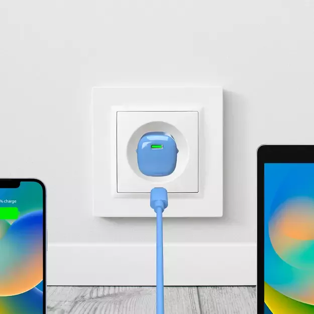 Puro 20W GaN USB-C Wall Charger - Blue 2