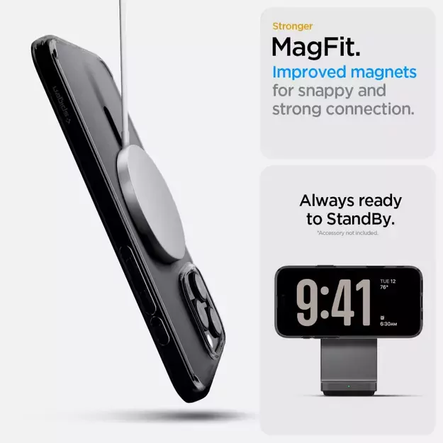Spigen Ultra Hybrid &quot T&quot  MagSafe Case for iPhone 16 Pro Max - Black 7