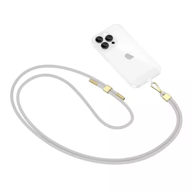 Tech-Protect C2S Rope Crossbody Strap Leash - Gray 1