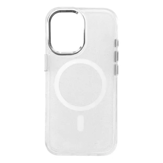Wozinsky Glitter Case with Mag Safe for Samsung Galaxy S24 FE - Clear with Glitter 1