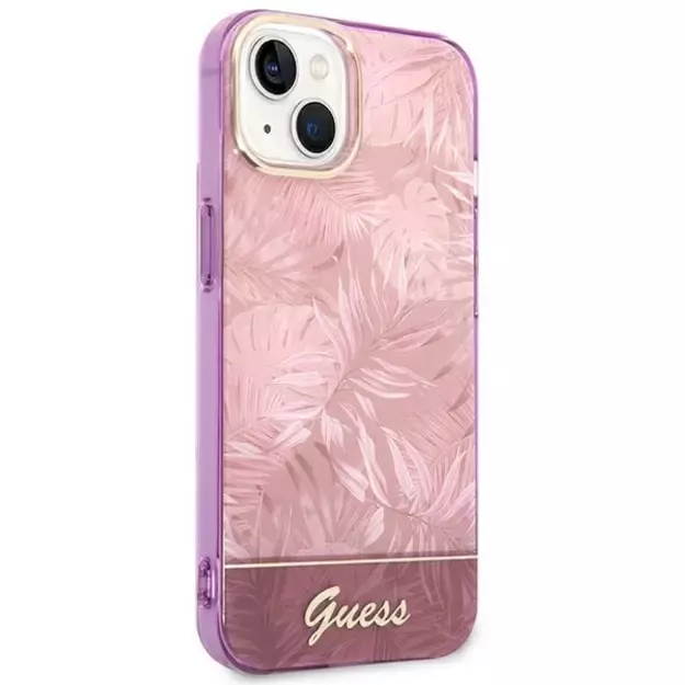Guess GUHCP14MHGJGHP iPhone 14 Plus 6.7 &quot pink / pink hardcase Jungle Collection 9
