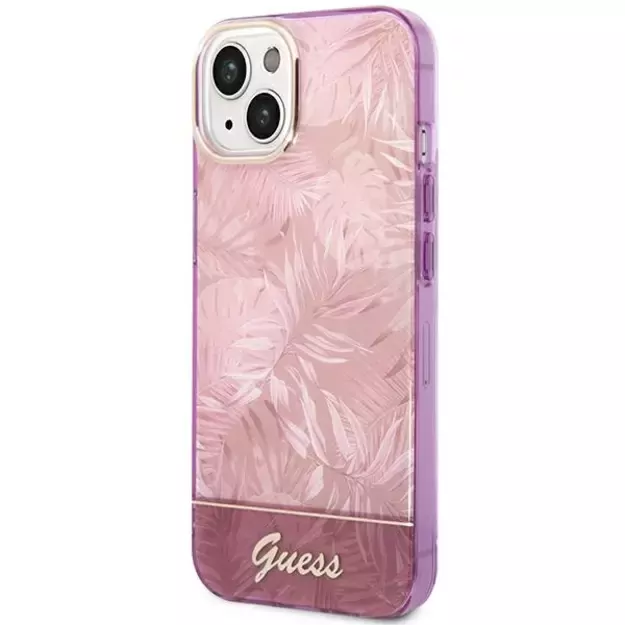 Guess GUHCP14MHGJGHP iPhone 14 Plus 6.7 &quot pink / pink hardcase Jungle Collection 7
