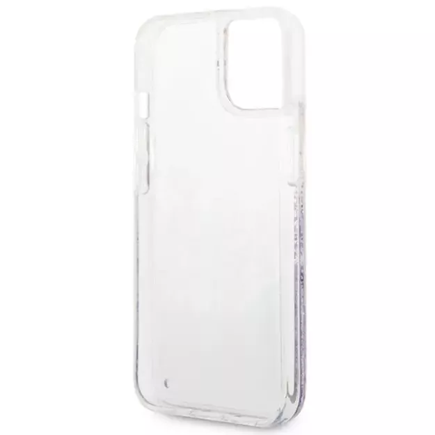Guess GUHCP14MLFLSU iPhone 14 Plus 6.7 &quot violet / purple hardcase Flower Liquid Glitter 13