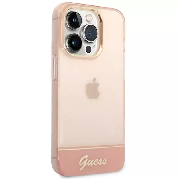 Guess Translucent iPhone 14 Pro Max 6.7&quot  Case - Pink 10