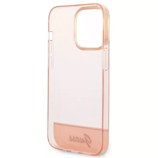 Guess Translucent iPhone 14 Pro Max 6.7&quot  Case - Pink 13