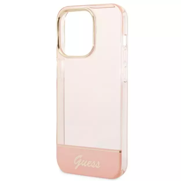 Guess Translucent iPhone 14 Pro Max 6.7&quot  Case - Pink 12