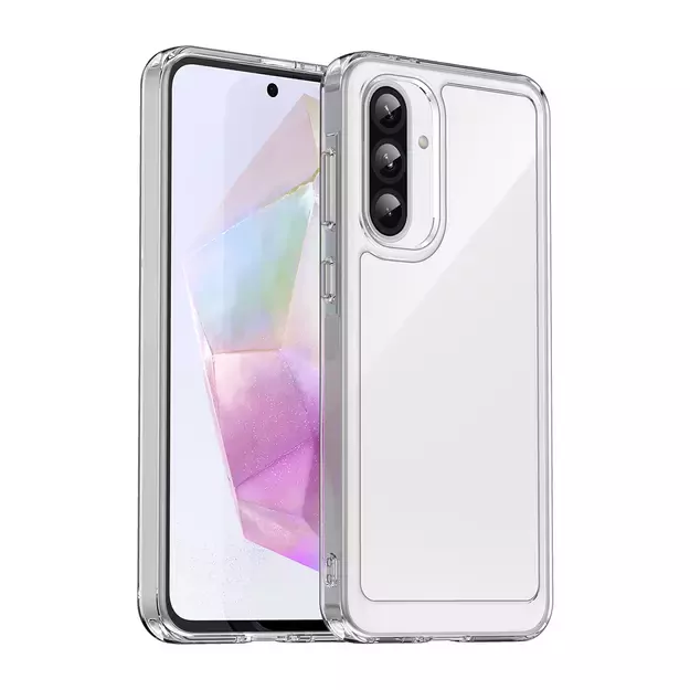 Outer Space Case for Samsung Galaxy A26 Cover with Flexible Frame - Transparent