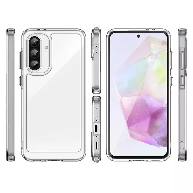 Outer Space Case for Samsung Galaxy A26 Cover with Flexible Frame - Transparent 1