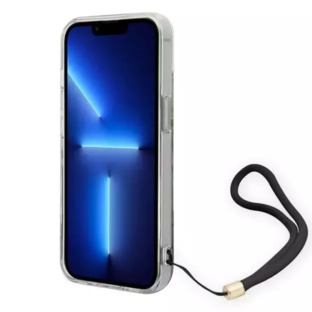 Guess GUOHCP14SHFLSB iPhone 14 6.1 &quot blue / blue hardcase Flower Strap 9