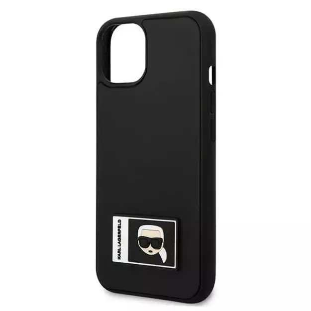 Karl Lagerfeld KLHCP13M3DKPK iPhone 13 6,1  czarny/black hardcase Ikonik Patch 3