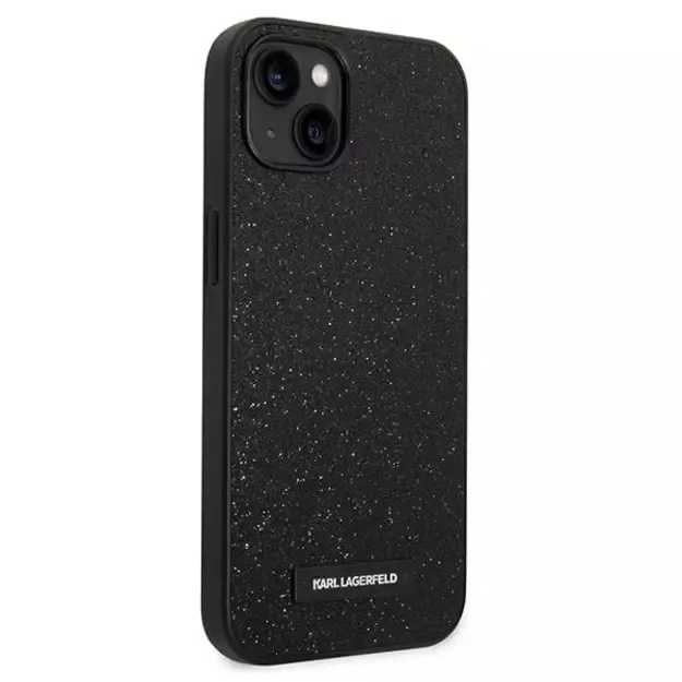 Karl Lagerfeld KLHCP14MG2ELK iPhone 14 Plus 6.7 &quot hardcase black / black Glitter Plaque Logo 10