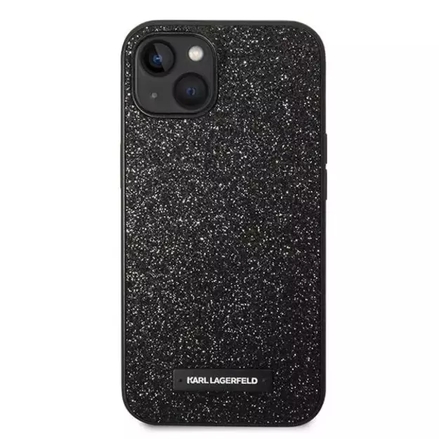 Karl Lagerfeld KLHCP14MG2ELK iPhone 14 Plus 6.7 &quot hardcase black / black Glitter Plaque Logo 9
