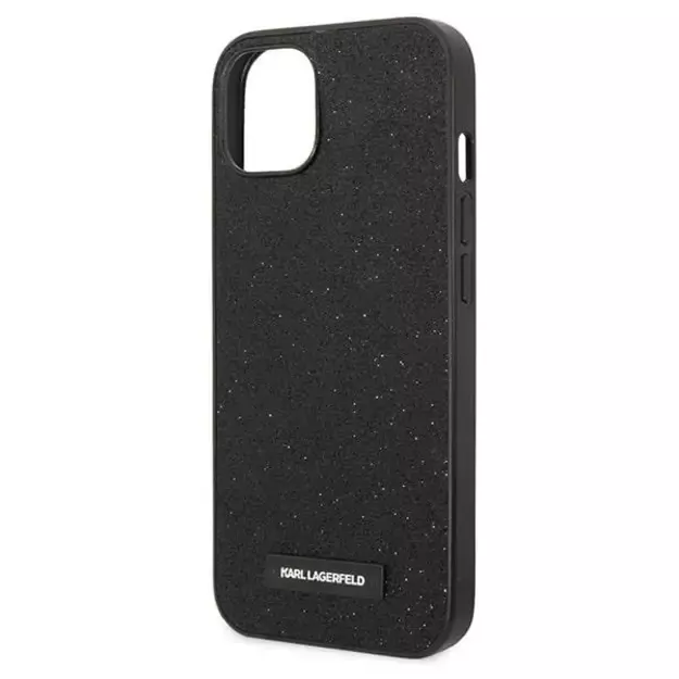 Karl Lagerfeld KLHCP14MG2ELK iPhone 14 Plus 6.7 &quot hardcase black / black Glitter Plaque Logo 12