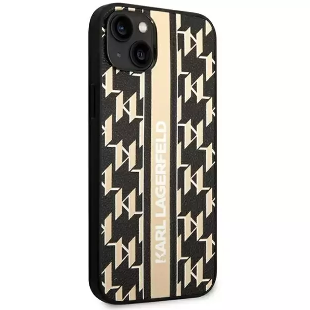 Karl Lagerfeld KLHCP14MPGKLSKW iPhone 14 Plus 6,7 &quot hardcase brown / brown Monogram Stripe 14