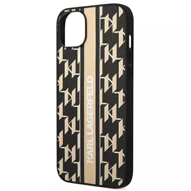 Karl Lagerfeld KLHCP14MPGKLSKW iPhone 14 Plus 6,7 &quot hardcase brown / brown Monogram Stripe 4