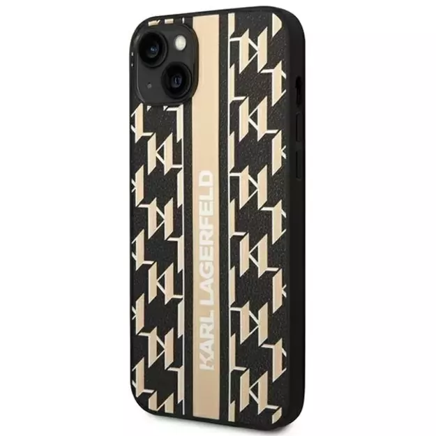 Karl Lagerfeld KLHCP14MPGKLSKW iPhone 14 Plus 6,7 &quot hardcase brown / brown Monogram Stripe 1