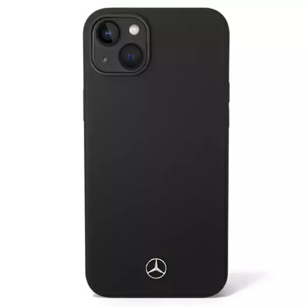 Mercedes Silicone Line case for iPhone 14 Plus - black 1