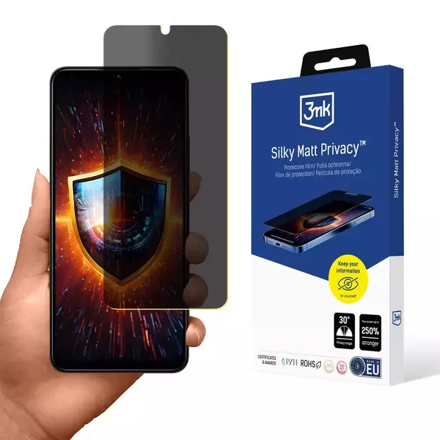 Privacy Film 3mk Silky Matt Privacy for Xiaomi Redmi 14C / POCO C75 / Redmi A4 5G