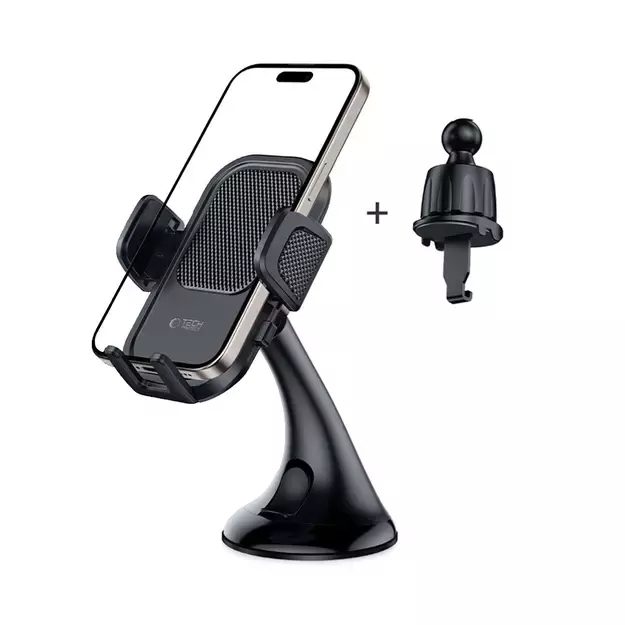 Tech-Protect V8 Car Holder for Dashboard and Air Vent - Black 12