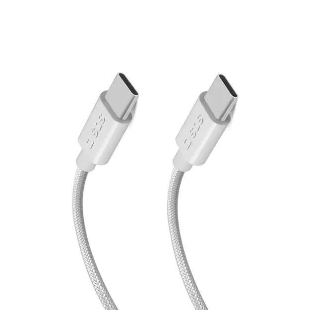 SBS TECABLETISSUETCC2G Cable 2 x USB-C 2m 60W with Power Delivery - Gray