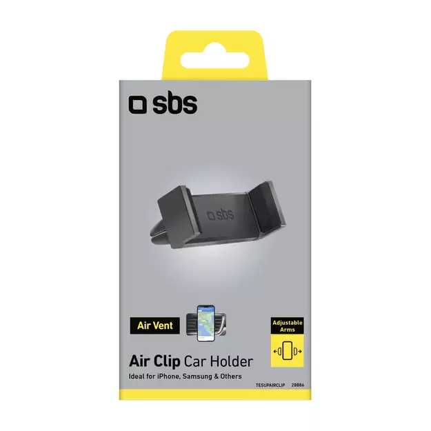SBS TESUPAIRCLIP smartphone holder for air vent - black 1