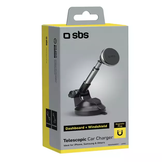 SBS TESUPMAGEXT Telescopic Smartphone Holder Compatible with MagSafe - Black 5