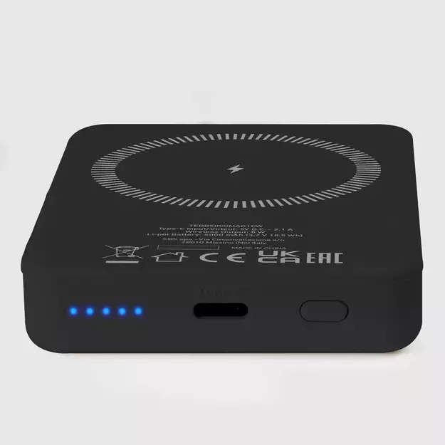 SBS TEBB5000MAG1CK Wireless Power Bank 5000 mAh USB-C, MagSafe Compatible - Black 3