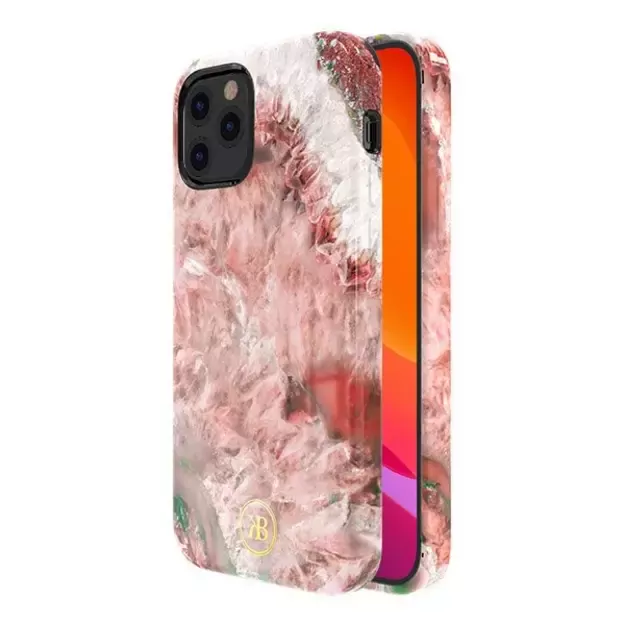 Kingxbar Agate Series case decorated printed Agate iPhone 12 mini red 7