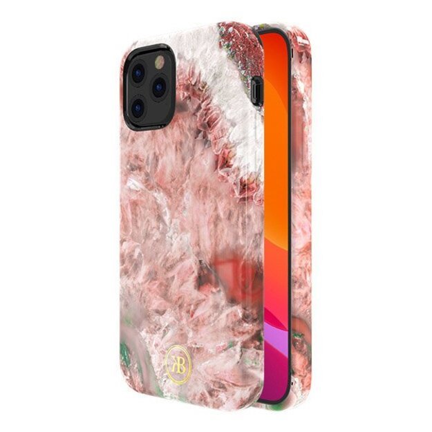 Kingxbar Agate Series case decorated printed Agate iPhone 12 mini red 1