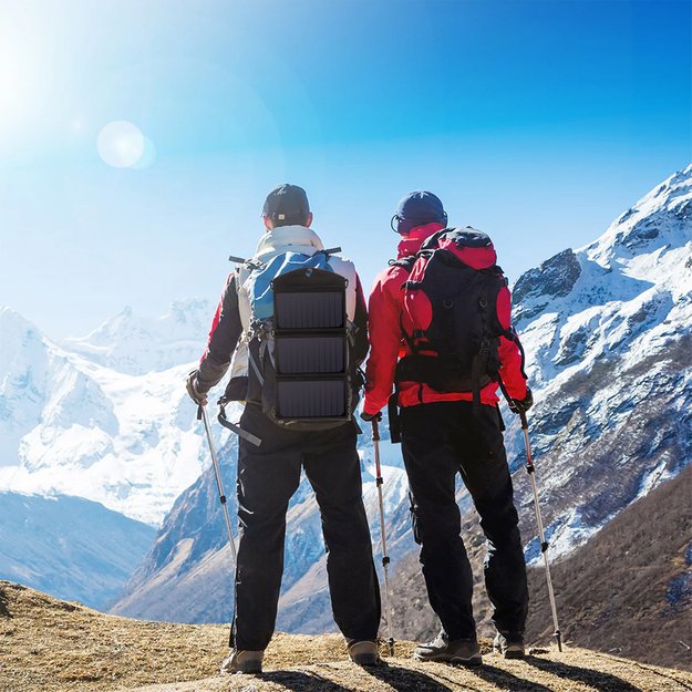 Choetech SC001 solar foldable charger 19W 2x USB-A - black 13