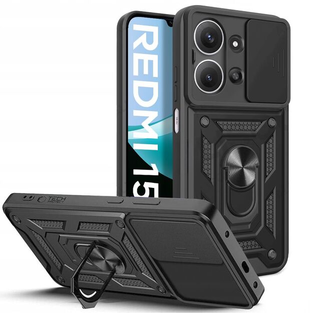 Tech-Protect CamShield Pro Case for Xiaomi Redmi 15C - Black