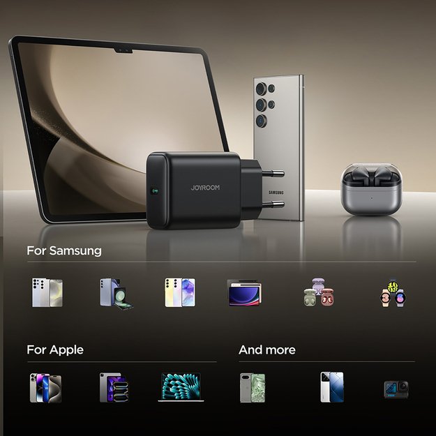 Joyroom JR-TCG13 45W GaN Wall Charger for Samsung Ultra - Black 13