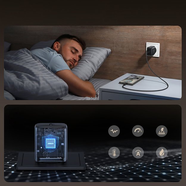 Joyroom JR-TCG13 45W GaN Wall Charger for Samsung Ultra - Black 11