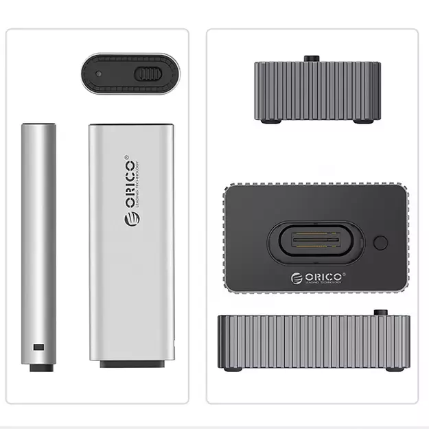 Orico IT18C3 Docking Station for M.2 NVMe/SATA Drive - Gray 1