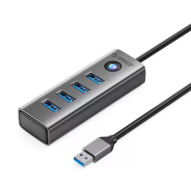 Hub Orico PDD4U-U3 4x USB-A 3.0 - gray