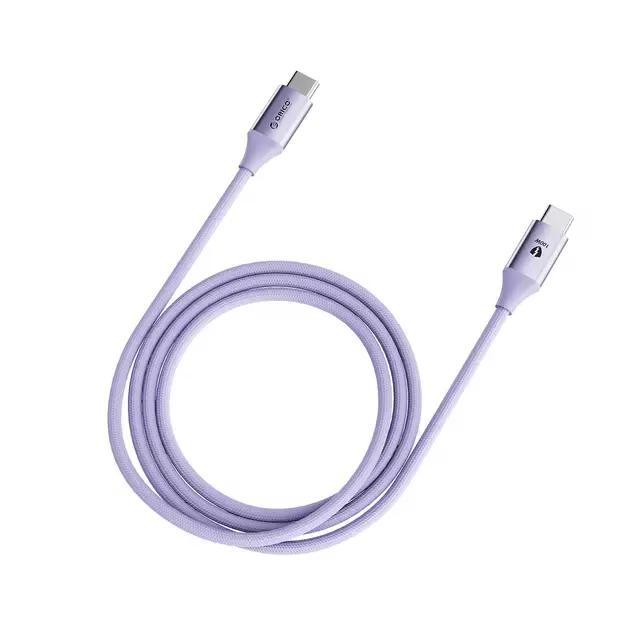 Kabel Orico CDX 100W 5A Power Delivery USB-C - USB-C 1m - fioletowy 6