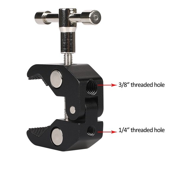 Clamp holder for camera, camera, microphone 7