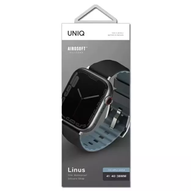 Uniq Linus strap for Apple Watch 1/2/3/4/5/6/7/8/SE/SE2 38/40/41mm - black 2