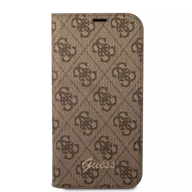 Guess GUBKP14XHG4SHW iPhone 14 Pro Max 6.7 &quot brown / brown book 4G Vintage Gold Logo 8