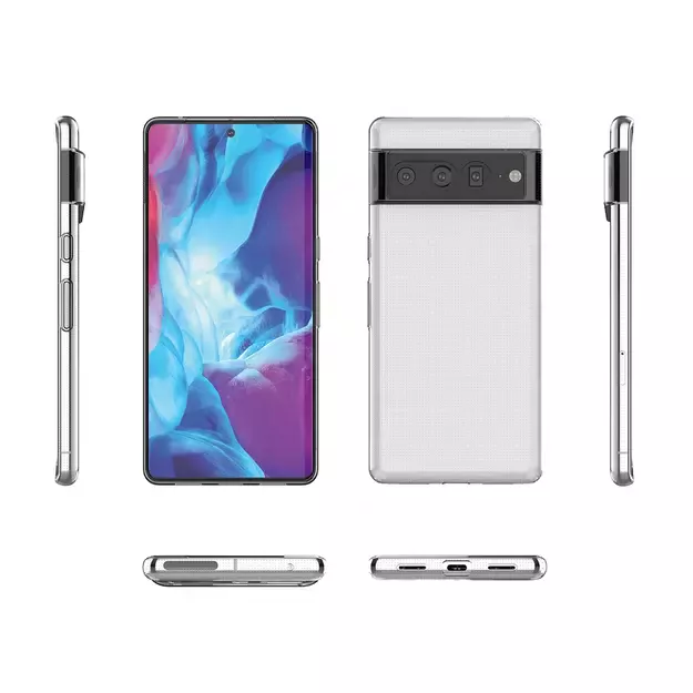 Ultra Clear 0.5mm Google Pixel 7 Pro Case Gel Back Cover Transparent 1