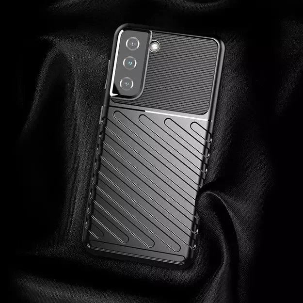 Thunder Case for Samsung Galaxy S23, silicone, armored cover, blue 2