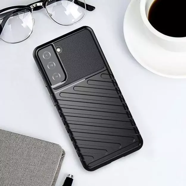 Thunder Case for Samsung Galaxy S23, silicone, armored cover, blue 8