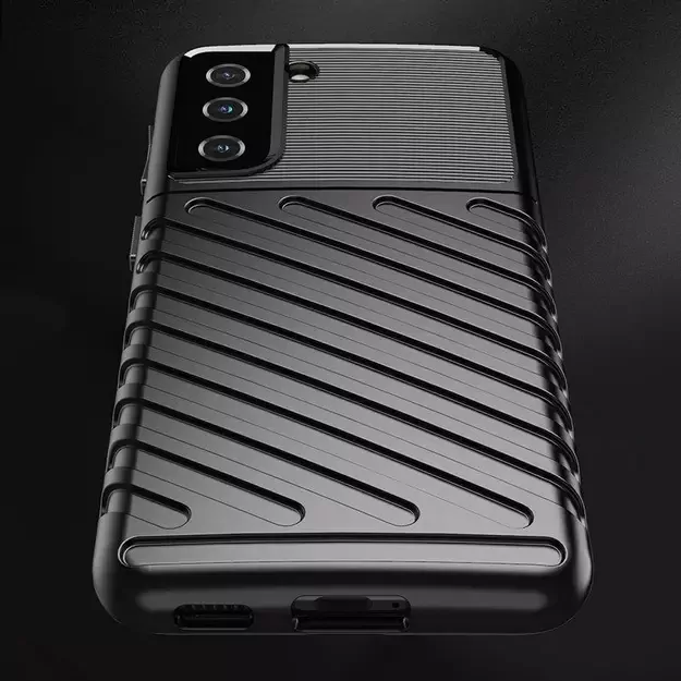 Thunder Case for Samsung Galaxy S23, silicone, armored cover, blue 4